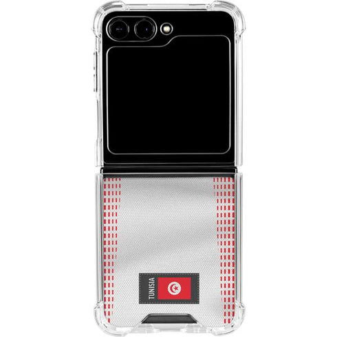 Tunisia Soccer Flag Galaxy Z Flip5 5G Clear Case